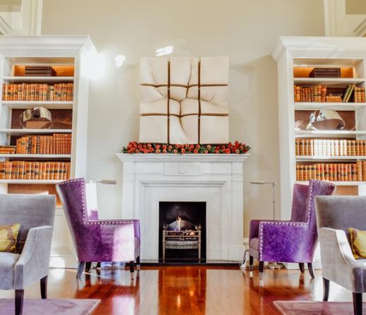 Communal lounge of an exclusive London apartment block